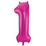 Balon Folie 86cm Magenta Cifra 1 Folat