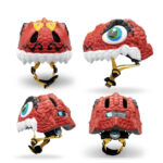 Casca protectie Dragon rosu Crazy Safety - imagine 2