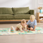 Covoras pliabil cu dou fete pentru copii 177cm X 147cm Hape - imagine 4