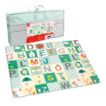 Covoras pliabil cu dou fete pentru copii 177cm X 147cm Hape