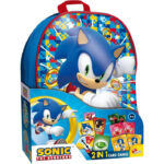 Rucsac Sonic 2 in 1 cu joc LISCIANI