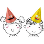 Set 6 Coifuri Petrecere Dino Folat - imagine 2