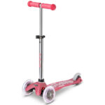 Trotineta Mini Deluxe Fairy Glitter LED Pink MICRO
