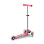 Trotineta Mini Deluxe Fairy Glitter LED Pink MICRO - imagine 2