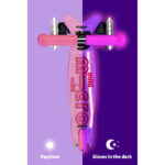Trotineta Mini Deluxe Glow LED Plus Frosty Pink MICRO - imagine 5