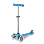 Trotineta Mini Deluxe Glow LED Artic Blue MICRO - imagine 3