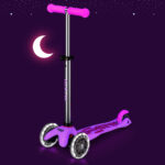 Trotineta Mini Deluxe Glow LED Frosty Pink MICRO - imagine 2