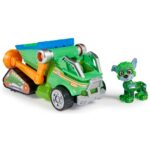 Camion de gunoi cu lumina si sunet + figurina Rocky Dog Paw Patrol SPIN MASTER
