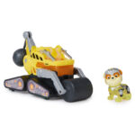 Camion cu figurina Rubble Mighty Pups cu lumina si sunet Paw Patrol SPIN MASTER
