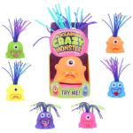 Jucariile antistes cu sunet Monstrulet 8x14cm in asort. Screaming Crazy Monster