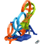 Set de joc Pista Action 4-Loop Crash Out Hot Wheels MATTEL