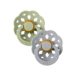 Suzete din latex Bibs Boheme 6-18 luni 2buc Sage /Cloud Bibs