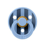 Suzeta din latex Bibs Studio Colour 6-18 luni Block Sky Blue Bibs