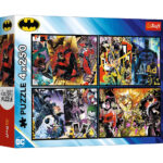 Puzzle 4x250 el. Batman in action / Warner Batman Trefl