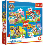 Puzzle 4in1 Running Pupies / Viacom PAW Patrol Trefl