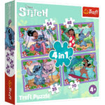 Puzzle 4in1 Lilo and Stitch's crazy day / Disney Lilo and Stitch Trefl