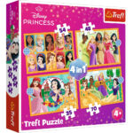 Puzzle 4in1 Fairy tale stories / Disney Princess Trefl