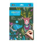 Set creativ de razuit Scratch Animale magice AVENIR