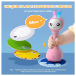 Jucarie Iepuras interactiv pentru bebelusi, roz, RO/EN Smarty Bunny ALILO — изображение 5