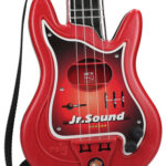 Chitara si Difuzor cu Microfon pentru Copii Rosu Jr. Sound REIG - imagine 2