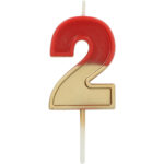 Lumanare Retro Vibes Warm Hues Metallic Cifra 2 Folat