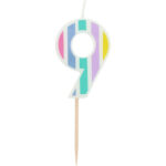 Lumanare Cifra 9 Pastel Vibes multicolor Folat