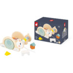 Carucior cu cuburi pe sfoara, mel Janod