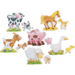 Set puzzle - Animale de ferma (27 buc) Goki — изображение 2