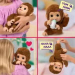 Jucarie interactiva Maimuta MY BABY Monkey Little Live Pets Moose — изображение 7