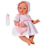 Papusa KOKE 36 cm cu Bibiron roz ASI