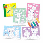 Set creativ de jucarie Arta cu nisip colorat Animale din padure SES — изображение 2