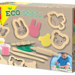 Set creativ Plastilina eco cu unelte de lemn SES