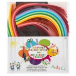 Set 300 buc hartie quilling 40 cm si forme autoadezive GRAFIX