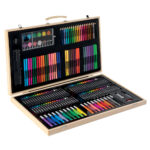 Set creativ desen multifunctional in valiza de lemn 180 piese Grafix — изображение 2