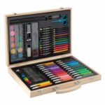 Trusa arta - Colouring Case, Cutie de lemn, 86 piese Grafix — изображение 2