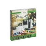 Set pictura Nassau Fine Art 38 piese cu pensule, panze, culori acrilice si accesorii GRAFIX