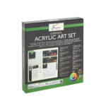 Set pictura Nassau Fine Art 38 piese cu pensule, panze, culori acrilice si accesorii GRAFIX — изображение 2