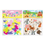 Set adezive din spuma Moxy Unicorn/Ferma in asort. GRAFIX