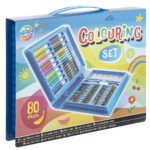 Set pictura si desen 80 piese in cutie de plastic 28x21 cm GRAFIX