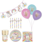 Set de decoratiuni pentru petrecere Unicorn GRAFIX - imagine 2