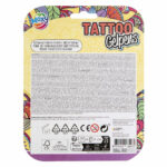 Set creativ,4 pixuri cu gel si sabloane pentru tatuaje, Tattoo Gelpens Metallic GRAFIX - imagine 2