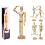 Manechin din lemn 30 cm Nassau pentru desen GRAFIX — изображение 2