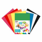 Set hartie gumata 8 culori A4 GRAFIX