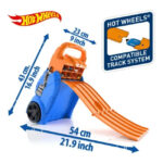 Container portabil pentru senile cu 4 senile Hot Wheels echidistante Masina de curse garaj 2 in 1 Hot Wheels MATTEL — изображение 2