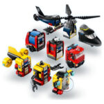 Elicopter, autospeciala de pompieri si submarin in versiuni remixate CITY LEGO 60462 — изображение 2