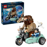 Hagrid si Harry intr-o tura cu motocicleta Harry Potter LEGO 76443