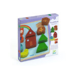 PUZZLE DIN LEMN IN RELIEF - Curcubeu DJECO