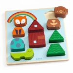 PUZZLE DIN LEMN IN RELIEF - Curcubeu DJECO — изображение 2