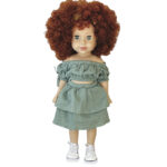 Papusa Lorie in costum azuriu 47cm Urbidolls