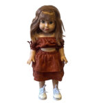 Papusa Emy in costum teracota 47cm Urbidolls